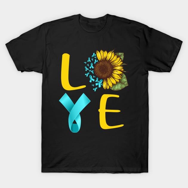 love ptsd sunflower T-Shirt by TeesCircle